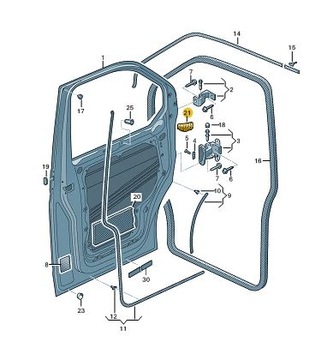 KRYT GUM. PŘECHODKA SVAZEK DVEŘE VW T5 T6