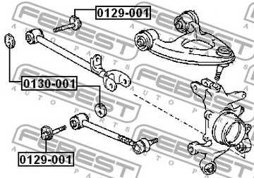 FEBEST 0129-001 ŠROUB RAMENA LEXUS LS400 UCF20