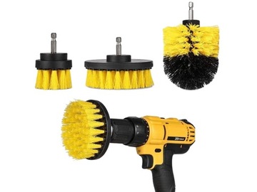 SZCZOTKI NA WIERTARKĘ CZYSZCZĄCE FELGI GRES FUGI