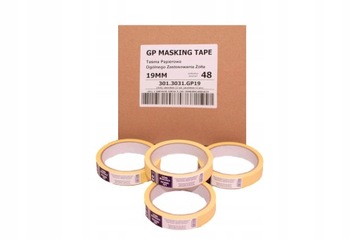 ЛЕНТА МАСКИРНАЯ БУМАЖНАЯ ЖЕЛТАЯ 19мм 25м 30/25