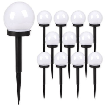 12x Lampa solarna LED WBIJANA czujnik zmierzchu