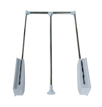 Wieszak opuszczany pantograf 69-92cm biały AM004