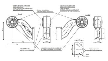 СВЕТОДИОДНЫЙ ГАБАРИТНЫЙ ФОНАРЬ WAŚ DIODE 427BCP