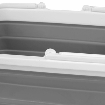 PIKNIKOWY KOSZYK na zakupy uniwersalny KOSZYK SKŁADANY 38 cm Silico