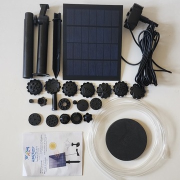 СОЛНЕЧНЫЙ ФОНТАН ДЛЯ САДА 7в, 1,5вт, 240л/ч