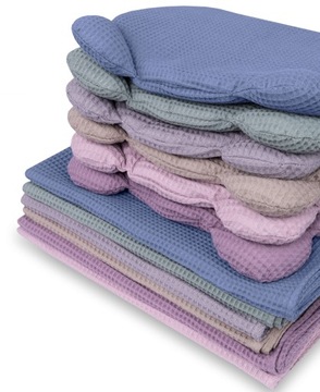 КОМПЛЕКТ ОДЕЯЛ 75x100 TEDDY ВАФЕЛЬНАЯ ПОДУШКА ЛЕТО