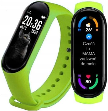 SMARTWATCH Zegarek WODOODPORNY POŁĄCZENIA PL MENU SPORT PULS SMART WATCH