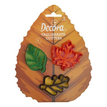 Foremka Decora z odciskiem Jesienne Liście 3 szt