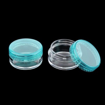 50 paczek plastikowych słoików do różu Przenośne maści zielone