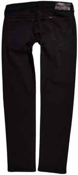 LEE spodnie STRAIGHT regular BLACK jeans DAREN _ W33 L32