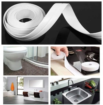 ВОДОНЕПРОНИЦАЕМАЯ САМОКЛЕЯЩАЯСЯ ЛЕНТА ПВХ ДЛЯ КУХНИ, ВАННОЙ, ВАННЫ, УМЫВАЛЬНИКА, РАКОВИНЫ