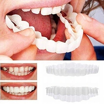 Kosmetyczne zęby fornirowe protezy Snap on Smile
