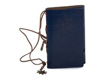 NOTES PODRÓŻNIKA PAMIĘTNIK DZIENNIK RETRO SKÓRZANA OKŁADKA VINTAGE NOTATNIK