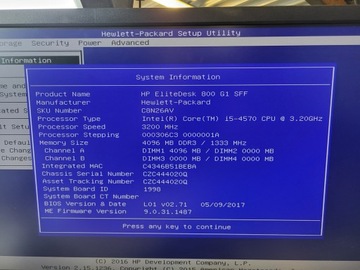 HP EliteDesk 800 G1 i5-4570 / без диска / без ОЗУ / Windows Pro