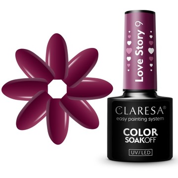 CLARESA LAKIER HYBRYDOWY DO PAZNOKCI LOVE STORY 9 - 5g