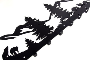 Декоративная настенная вешалка для одежды и волчьего класса на лесу очищается 40 см!