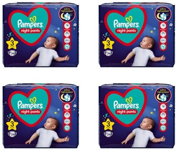 Pampers Pants Night Value Pack 3 4 x 29szt