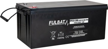 Fulbat FPC12-200 VRLA AGM 12В 200Ач ИБП аккумулятор