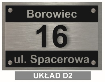Адресная доска Алюминий 3D 20х30 Street and Place