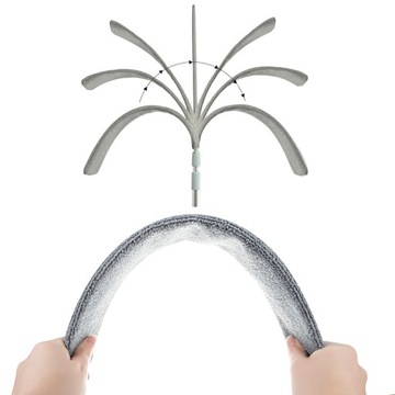 Пылестная щетка телескопической метлы 250 см 4IN1 подметала