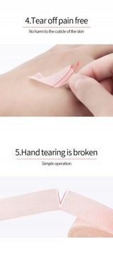 GLAMLASH 5PCS Transparent Medical PE False Ey