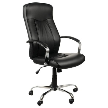 Fotel biurowy gabinetowy ZN-9152 - CZARNY