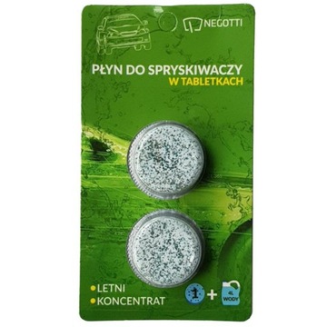 Płyn do spryskiwaczy w tabletkach letni na 8 litrów (2x 4l) Negotti