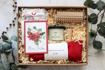 Эко-подарок Корпоративный рождественский набор Косметическая коробка для расслабляющего массажа