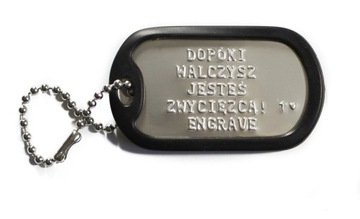 DOG TAG Z GRAWEREM, NIEŚMIERTELNIK, IDENTYFIKATOR