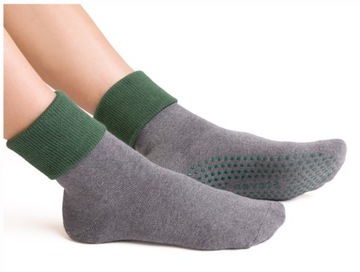 Skarpetki frotte antypoślizgowe ABS 38-40 Sz-zielo
