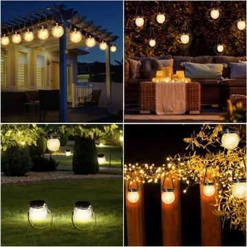 2шт ПОДВЕСНАЯ СОЛНЕЧНАЯ ЛАМПА ДЛЯ НАРУЖНОГО ИСПОЛЬЗОВАНИЯ, СТЕКЛЯННЫЙ ШАР 400 МАч