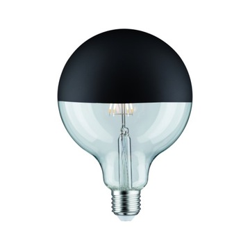 Źródło światła LED G125 6W ściemn. 600lm E27 2700K Czarny lustro PL28679