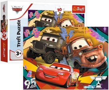 Puzzle dla dzieci 30 elementów AUTA Rozpędzone samochody TREFL 3+