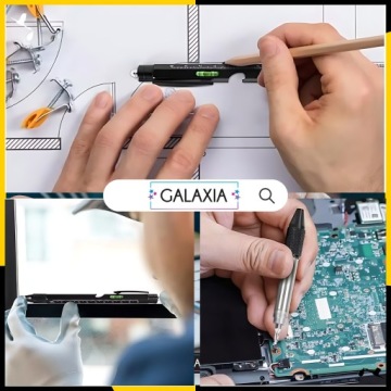 МНОГОФУНКЦИОНАЛЬНАЯ ДЛИНА 9 В 1 МУЛЬТИТУЛ Ручка Факел Уровень Отвертка