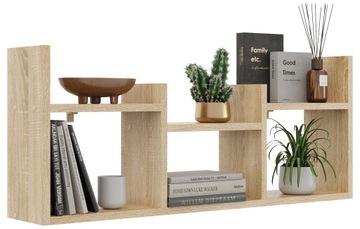 Книжная полка настенная SONOMA ДУБ книжный шкаф