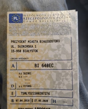 Suzuki Vitara III SUV 1.6 VVT 120KM 2016 Suzuki Vitara 2016r, 1.6 Benzyna. Uszkodzony tyl i lekko przod. Jezdzi., zdjęcie 21