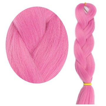 Włosy SYNTETYCZNE do warkoczyków KOLOROWE warkoczyki DOCZEPIANE WŁOSY pasma