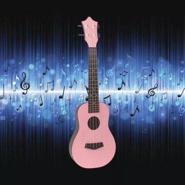 Деревянная гитара, классический розовый инструмент