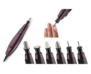 ZESTAW DO MANICURE PEDICURE 7 KOŃCÓWEK EASY HOME