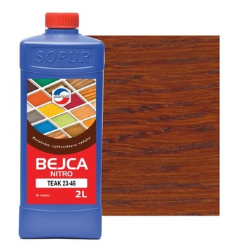 Bejca nitro SOPUR teak 23-46 2l do drewna 2346