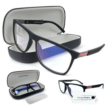 OKULARY DO KOMPUTERA MĘSKIE ZERÓWKI Blue FILTR