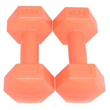 ZESTAW HANTLI KOMPOZYTOWYCH DO ĆWICZEŃ FITNESS CROSSFIT 2x1 KG ENERO FIT