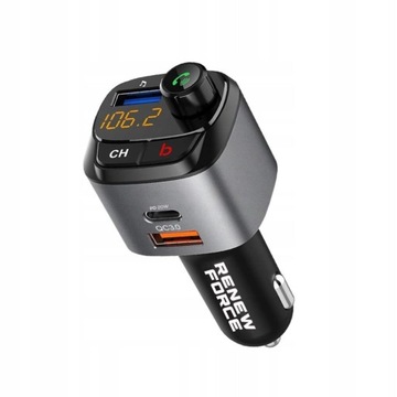 САМЫЙ МОЩНЫЙ FM-ПЕРЕДАТЧИК BLUETOOTH АВТОМОБИЛЬНОЕ ЗАРЯДНОЕ УСТРОЙСТВО 36 Вт QC3.0 USB-C