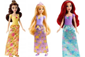 ZESTAW 3 LALEK KSIĘŻNICZKI LALKA ARIELKA BELLA ROSZPUNKA Disney Princess