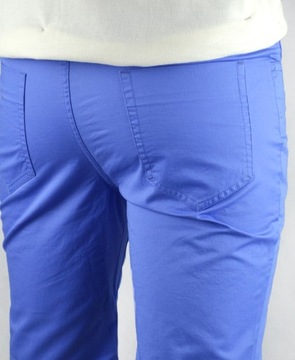 Spodnie męskie chino niebieskie HIT CENOWY W36 L32