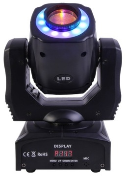 FRACTAL MINI LED SPOT 60ВТ ГОБО С ДВИЖУЩЕЙСЯ ГОЛОВКОЙ