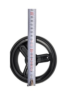 Kółko 15cm do wózka spacerowego, na zakupy, psiego, na oś 6mm, S2
