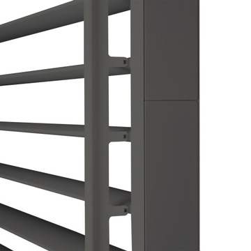 ŚCIANKA ŻALUZJOWA DO PERGOLI KEA SZARA PANEL BOCZNY 90 CM ALUMINIOWY