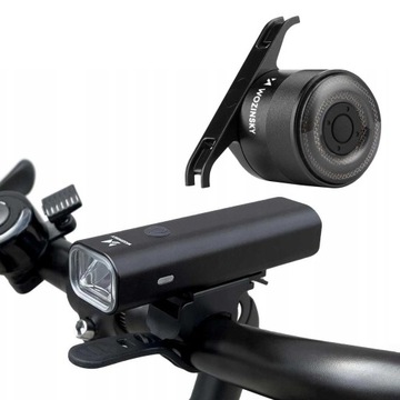 WOZINSKY ВЕЛОСИПЕДНАЯ ЛАМПА USB ПЕРЕДНЯЯ ЗАДНЯЯ ПЕРЕДНЯЯ ЗАДНЯЯ ПОЛНАЯ ОСВЕЩЕНИЕ