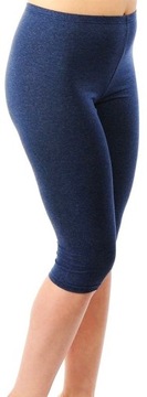 LEGGINSY GETRY GRANAT DAMSK BAWEŁNA 95% elastan 5% dł.3\4 za KOLANKO r.XL